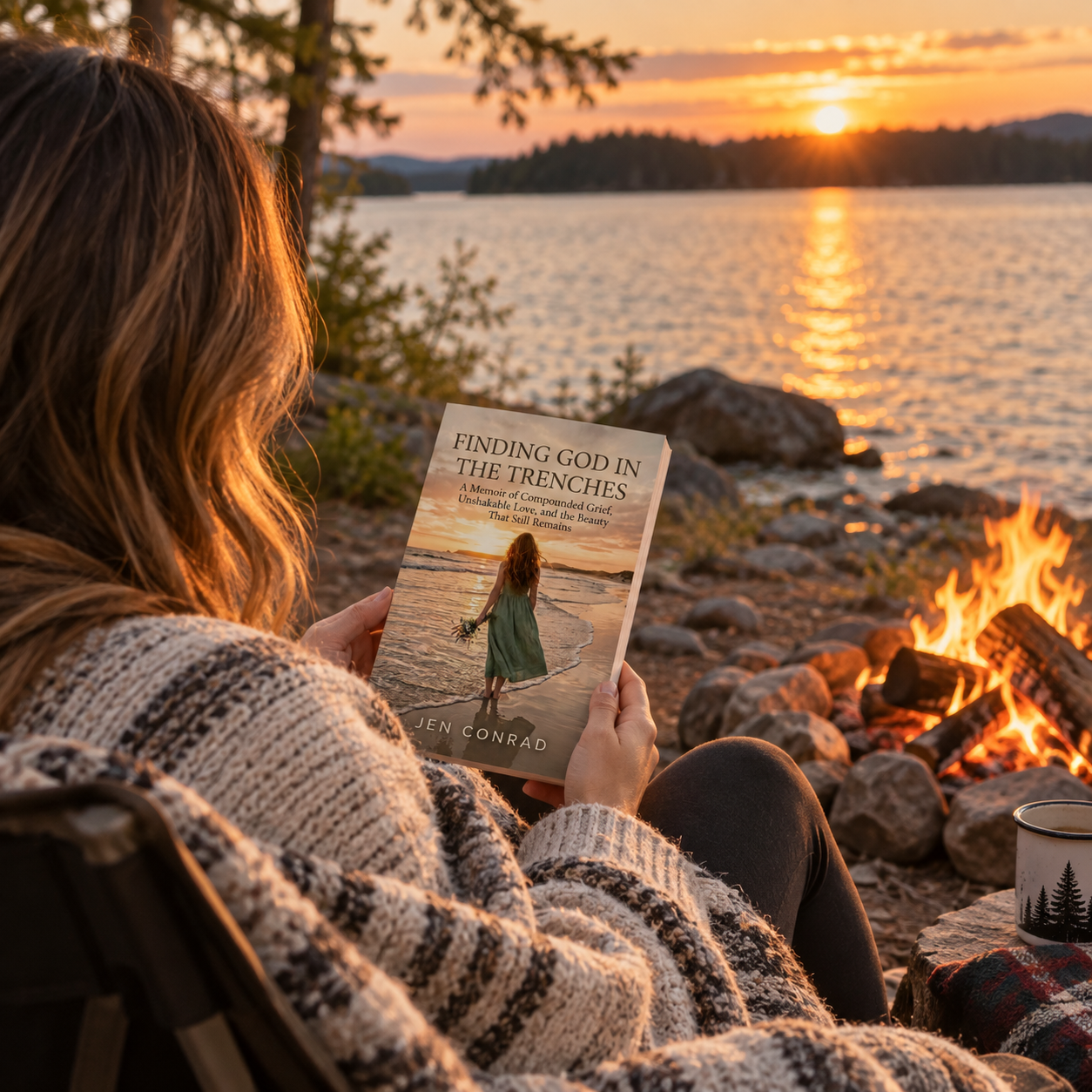 Finding God in the Trenches held by the campfire