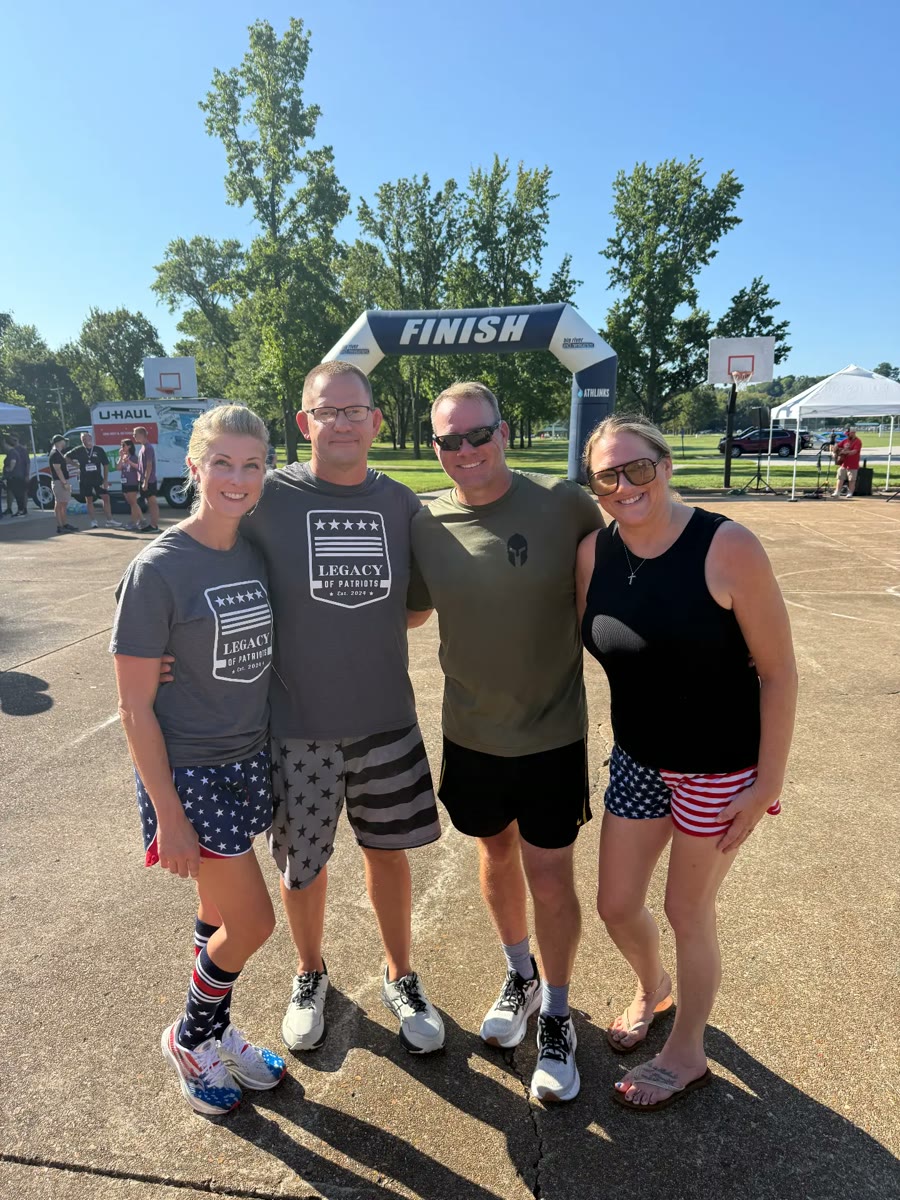 Marine friends at the finish line
